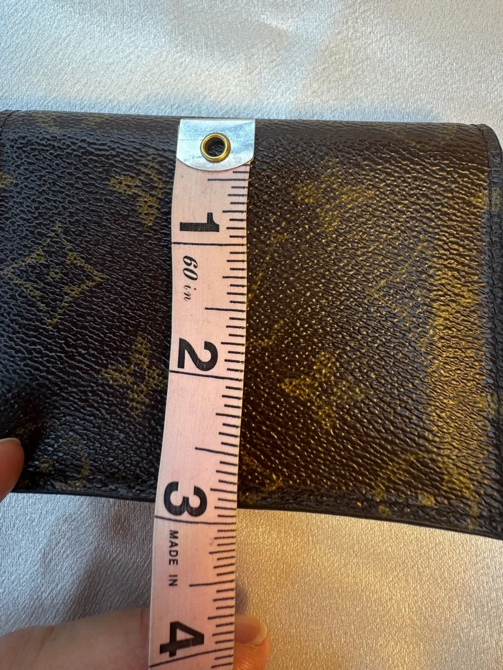 Louis Vuitton LV Monogram Card Case in Brown and Gold Unisex